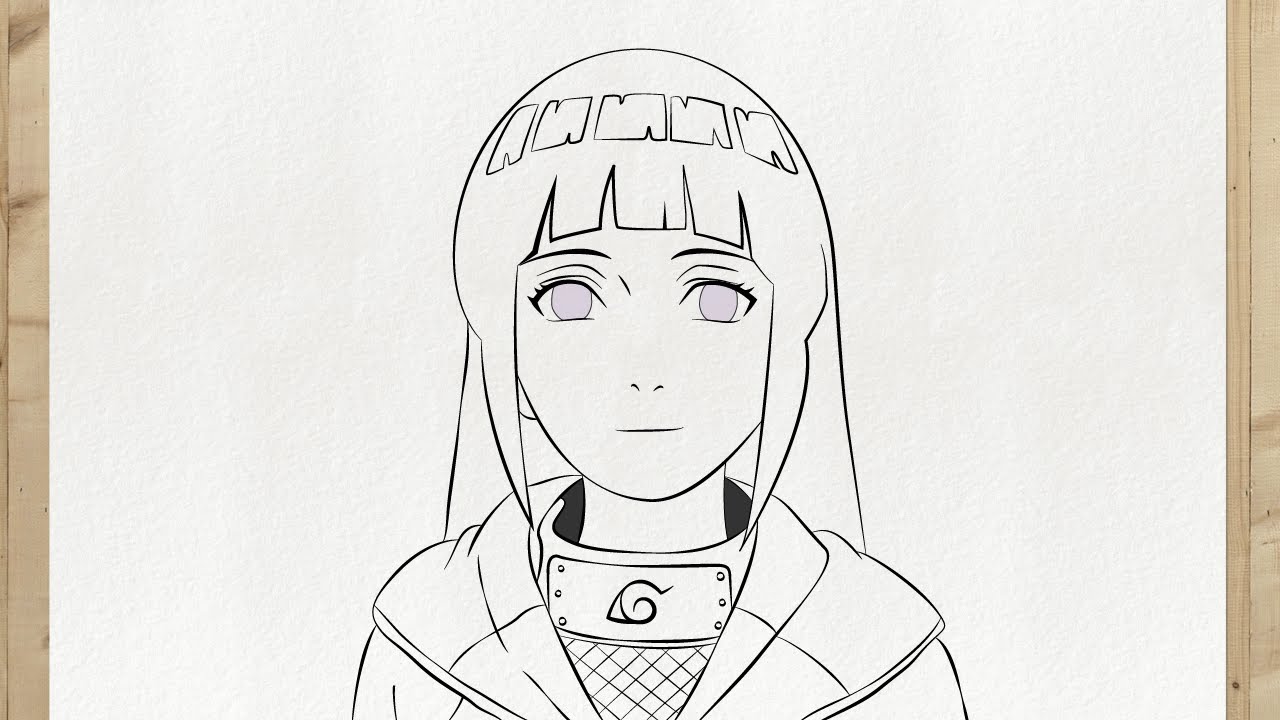 Como desenhar: Hinata (Naruto) - Como Desenhar Personagem