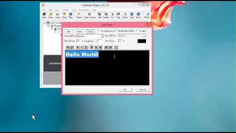 XMPlayer training   Chapter 6   Adding text   Changing text color, text size, font and backgtound co