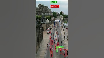 "How Many People Entered? 🤖 Real-Time Counting!" | "People Counting with Just a Camera! 📷💡"