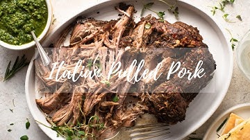 Italian Slow Cooker Pulled Pork Shoulder