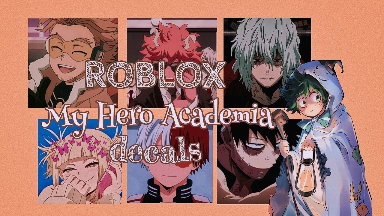 Roblox My Hero Academia Decals