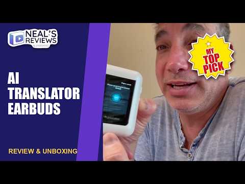 AI Translator Earbuds Review & Unboxing - 4K