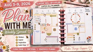 🌸 Plan With Me | August 3–9, 2026 | Cottagecore Weekly Spread 🐝