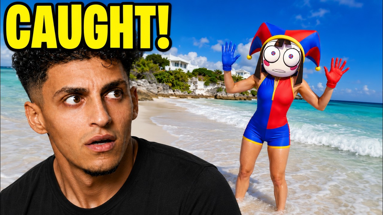 I FOUND POMNI ON THE BEACH IN REAL LIFE! (DIGITAL CIRCUS FINAL MOVIE)