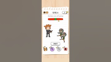 zombies are attacking 🤬🤬🤬| brain test 2 level 6 | monster hunter Joe