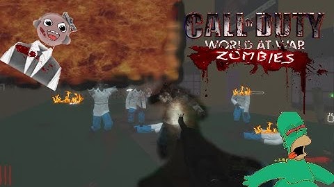 First Time Solo Adventure in Zombies :D (The Simpson Custom Zombie Map) - WAW Zombies