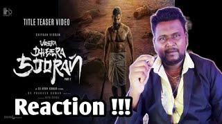 Veera Dheera Sooran - Title Teaser REACTION !! | Chiyaan Vikram | S.U. Arunkumar |G.V. Prakash Kumar