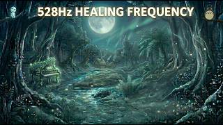 528Hz | Silver Forest Dream ❄️ Soft Piano for Deep Rest