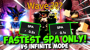 Fastest SPA Units Only Vs Infinite Mode in ASTD!