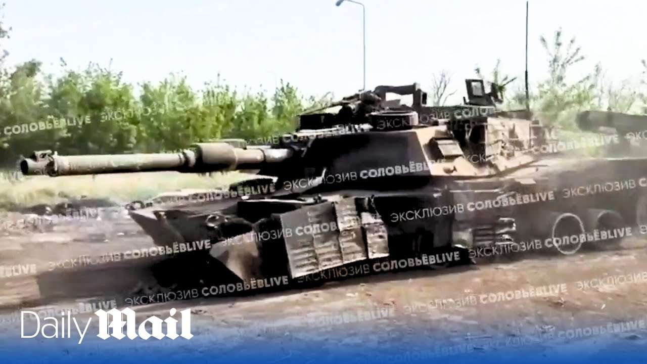 U.S. Marine Inspects Captured Abrams in Moscow w\\@Wild-Siberia
