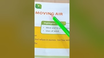 Grade- 2  E.V.S  Ch-7 Moving Air