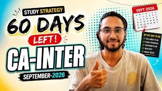 MY TWO MONTHS STRATEGY FOR CA INTER SEP 2026 ATTEMPT