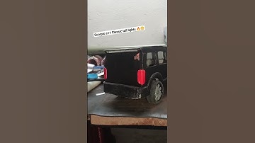Rc Mahindra Scorpio s11 Classic tail light 🔥#scienceproject #miniature #scorpio