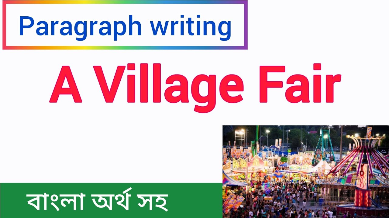 essay on village fair 100 words