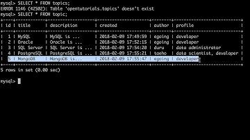 DATABASE2 MySQL - 13.DELETE