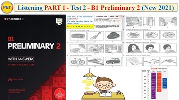 B1 Preliminary 2 - Listening Part 1 Test 2 (2020 + Transcript + Key)