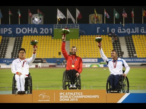 Men's 800m T53 | Victory Ceremony |  2015 IPC Athletics World Championships Doha