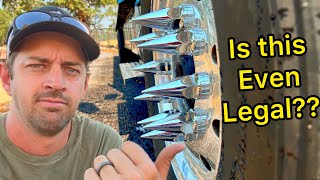 I put tire spikes on my truck and people got MAD!!