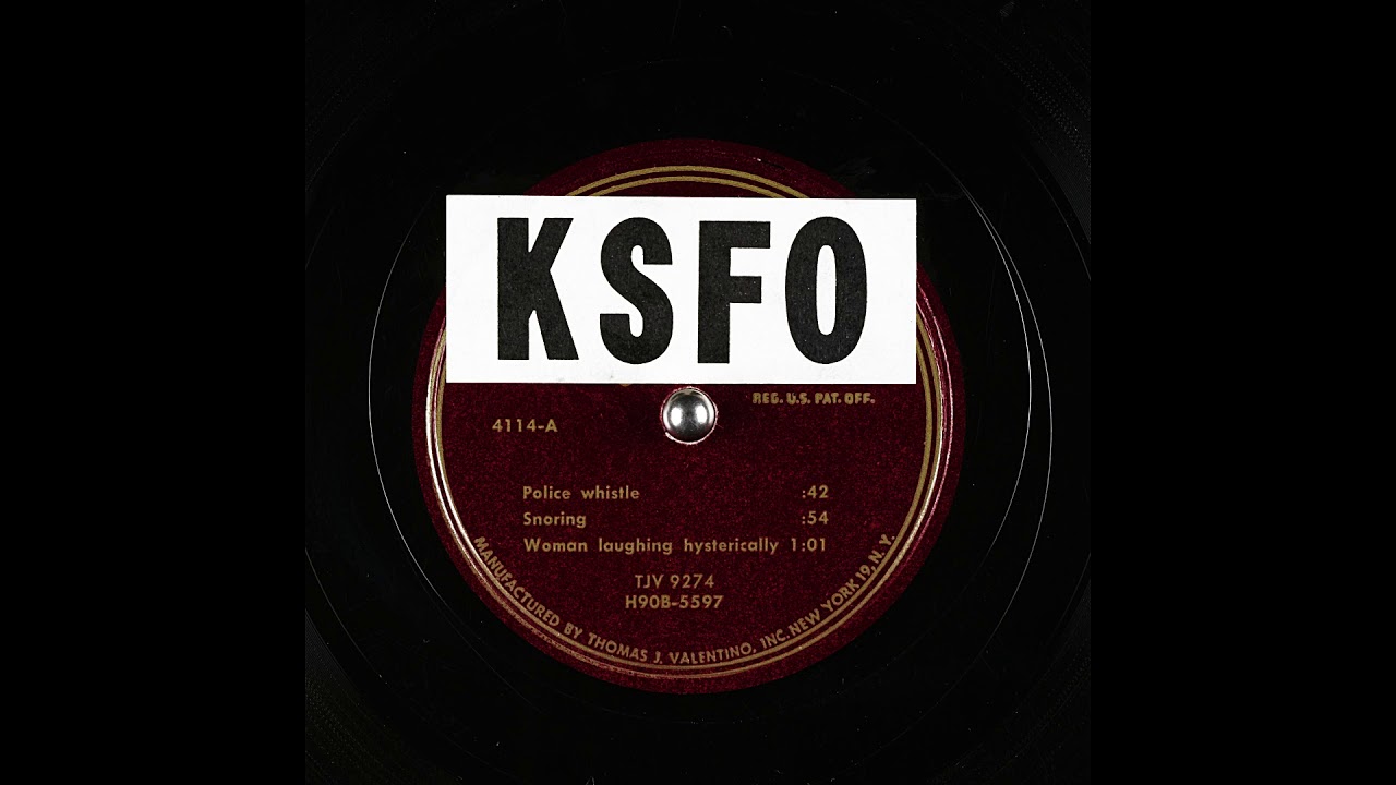 Random Archival Sound Effects From KSFO (Major) Records (6K Subscribers Special)