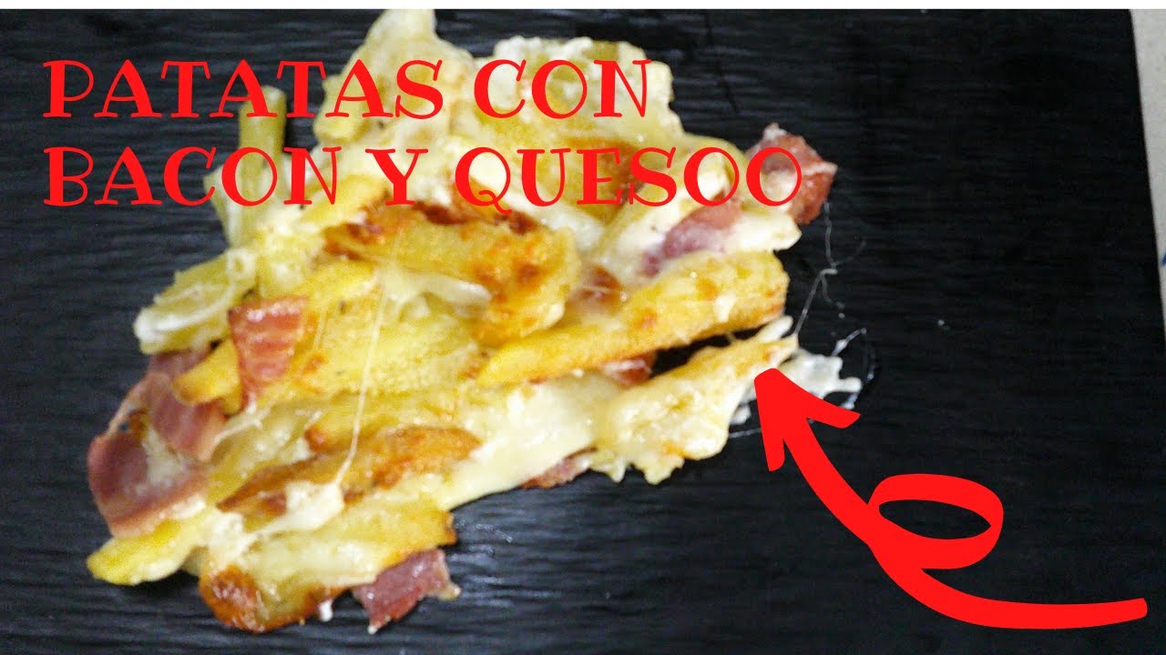 Bacon chips 🤤 // Patatas con Bacon y queso