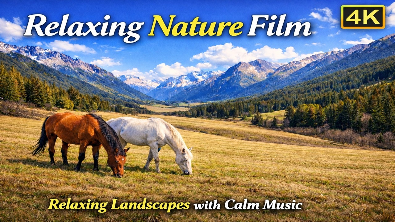 Peaceful 4K Landscapes | Relaxing Nature Film with Calm Music