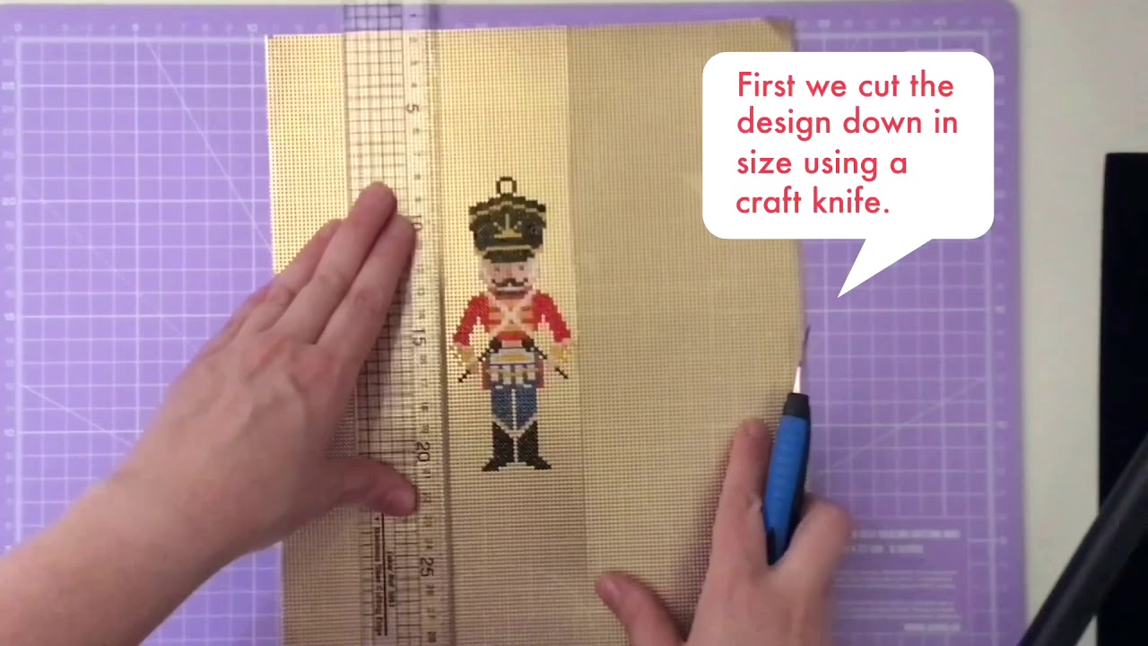 Finishing a cross stitch paper ornament - Floss Tube Video - the Happy Stitchery