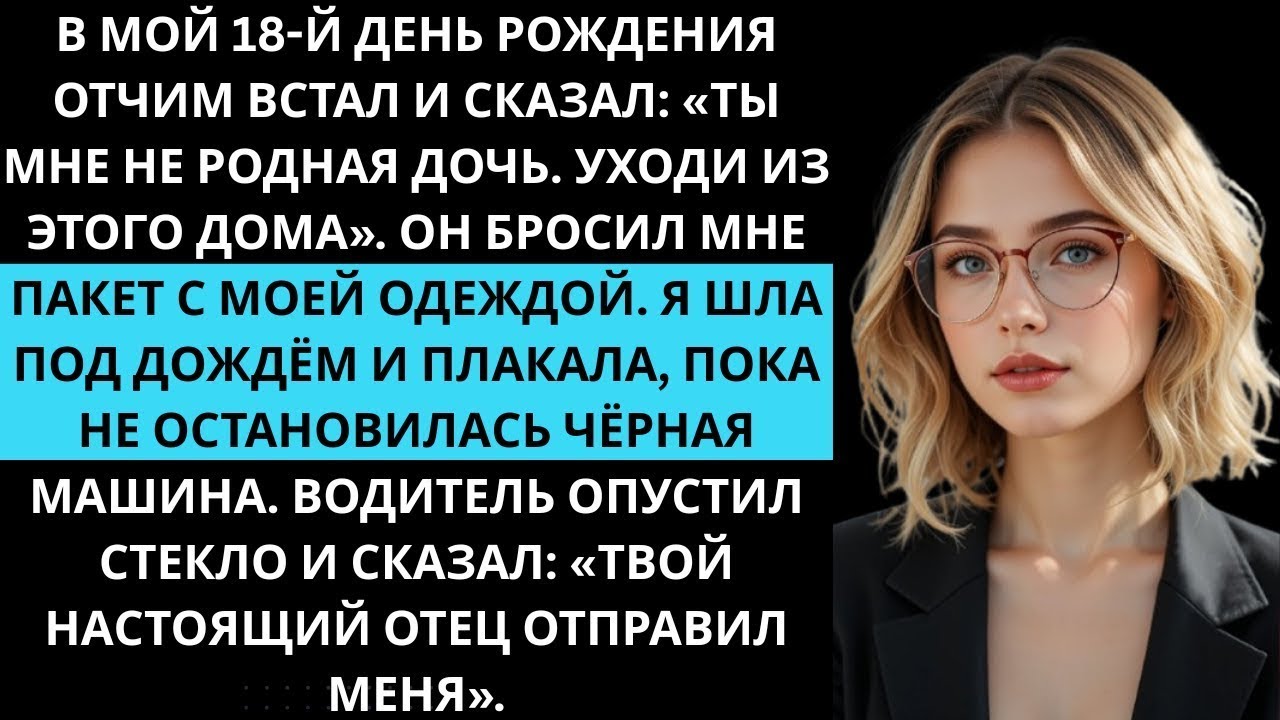 Папа выгнал меня в 18 лет сказав что я не его сын Я шёл под дождём и вдруг рядом остановилась маш