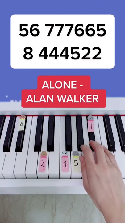 Alone - Alan Walker (Piano Tutorial) #alonealanwalker #alanwalkeralone #alanwalker #easypiano