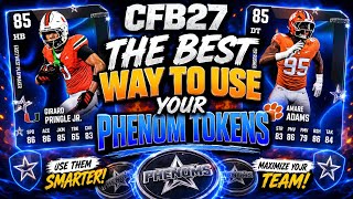 THE BEST WAYS TO SPEND YOUR PHENOM TOKENS + EARN UNLIMITED PHENOM TOKENS IN CFB 27 ULTIMATE TEAM!