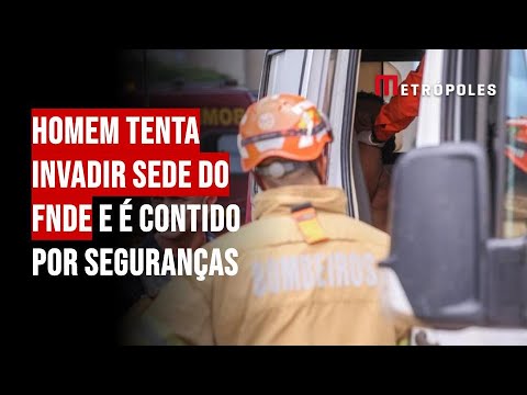 Homem tenta invadir sede do FNDE e é contido por seguranças