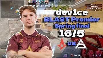 CS2 POV Astralis dev1ce (16/5) vs SAW (Inferno) @ BLAST Premier Spring Final 2024