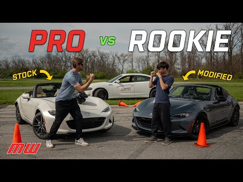 Pro Driver vs. 18-Year-Old Amateur: Autocrossing HEAD-TO-HEAD | MotorWeek's Overdrive