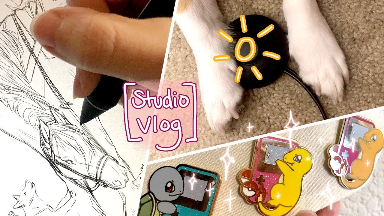 Pins Haul and Can my dog turn off a light!? - Studio Vlog