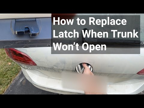 How to Replace VW Trunk Latch That Won't Open (or Stay Closed
