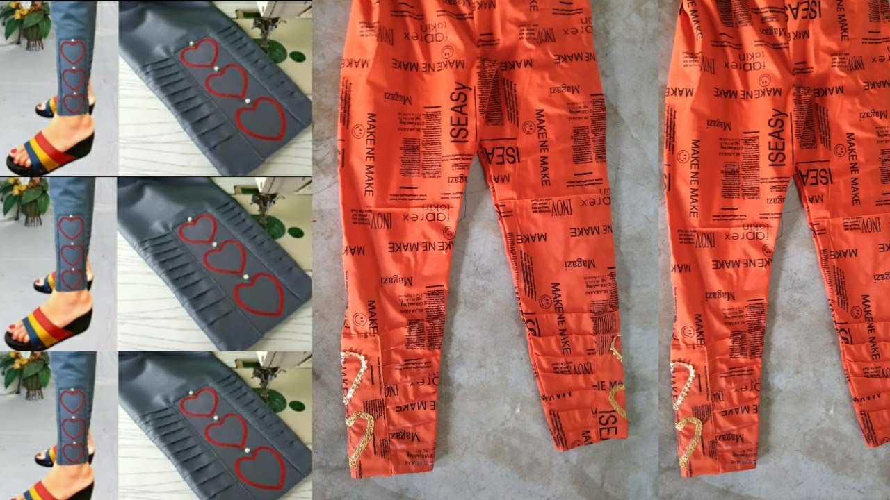 Most Beautiful 😍 Trouser Ke Design 2023 / Poncha Design / Mohri Design / Capri Design Pant