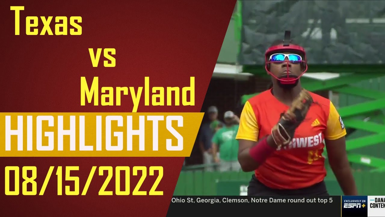 Texas vs Maryland Highlights Championship Little League Softball