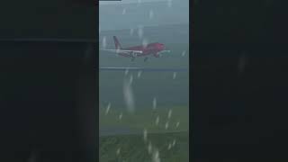 [Flightgear] Greenland, Red Plane, White Snow #flightgear #a330 #landing #greenland #snowfall screenshot 4