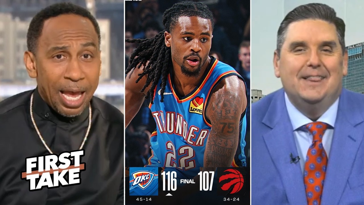 FIRST TAKE | I WAS WRONG ABOUT Thunder - Stephen A. reacts to OKC beat Raptors 116-107 without SGA