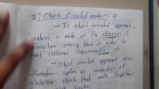 3.2 Object oriented analysis