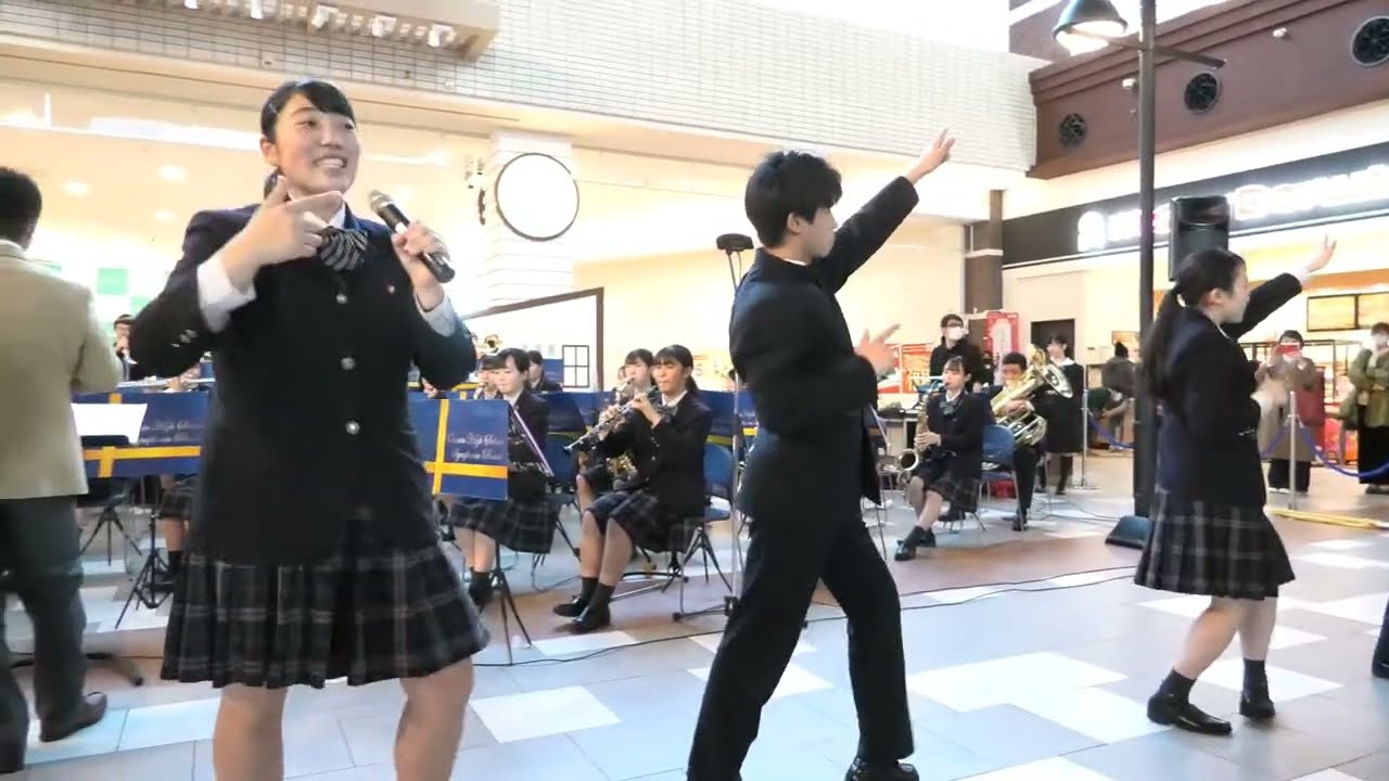 大牟田高等学校  吹奏楽部   演奏会　 イオンモール大牟田 2020/12/28