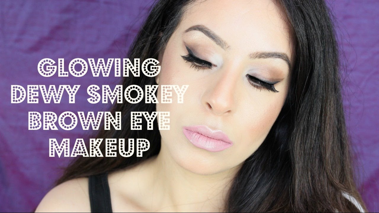 DEWY BROWN SMOKEY EYE MAKEUP TUTORIAL YouTube