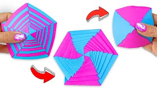 Яркая бумажная игрушка Антистресс трансформер | Поделки из бумаги |Оригами без клея