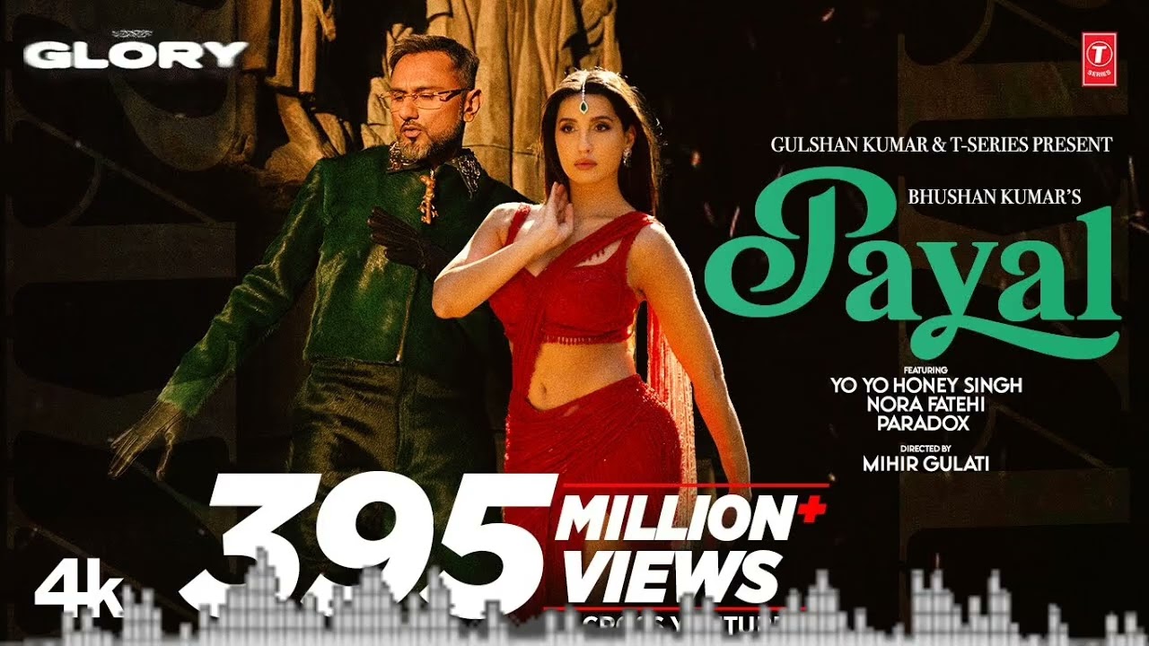 PAYAL SONG (New music aj) | Yo Yo Honey Singh | Nora Fatehi | Paradox | GLORY | Bhushan Kumar