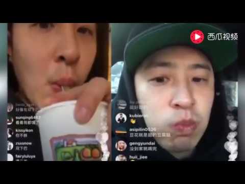 潘玮柏穿卫衣开车直播与粉丝互动 露双下巴拿纸当口罩特别可爱