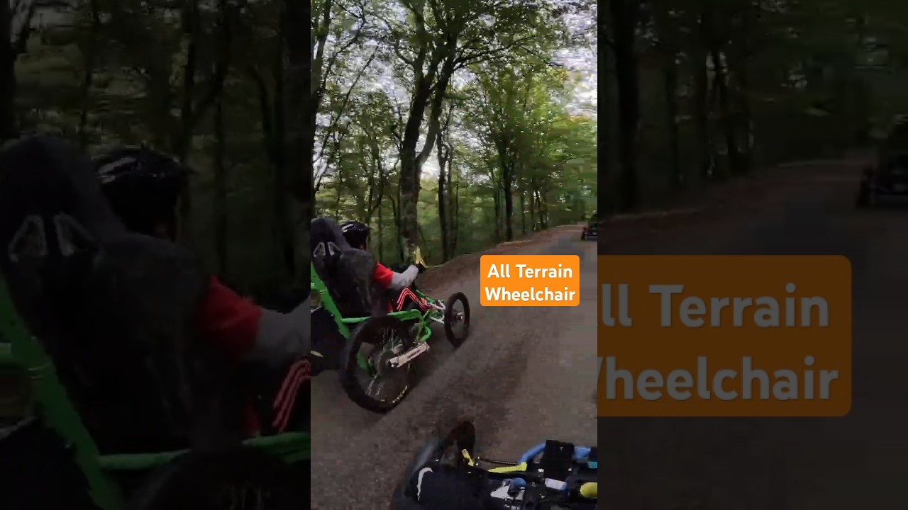 All Terrain Wheelchair Quadrix. Promenade Fauteuil tout terrain Quadrix et VTT 