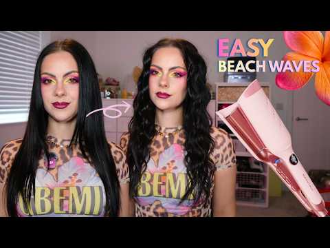 EASY BEACH WAVES Hair Tutorial For Long Hair | Using Wavytalk Power Wave