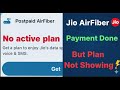 Jio AirFiber Payment Done But Plan Not Showing | No Plan Available Issue Solved | 2025 Latest Fix