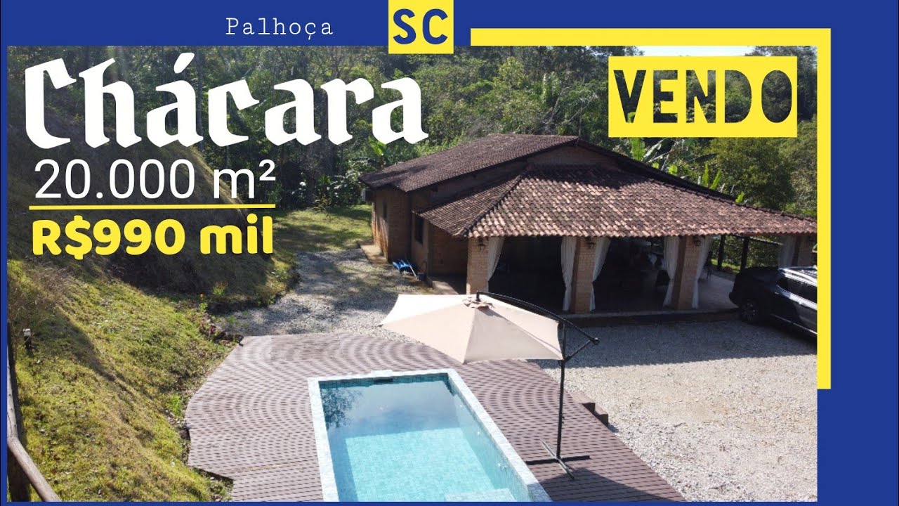 Chácara a venda na Grande Florianópolis - Palhoça SC - 2 hectares - com riacho na mata