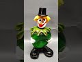 Vintage Murano Hand Blown Glass Clown Figurine! #vintage #clown