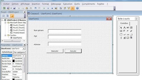 1   Introduction au langage VBA sous Excel